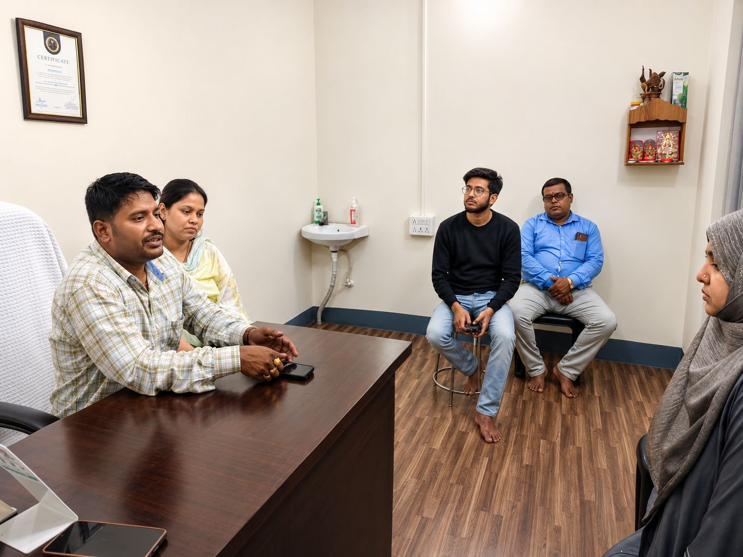 Original patient consultation at Om Sai Piles Care in Ranchi